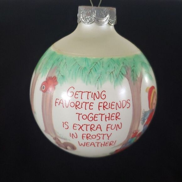 Vintage Hallmark Betsey Clark: Home for Christmas Glass Ball Ornament Da… - Picture 7 of 10
